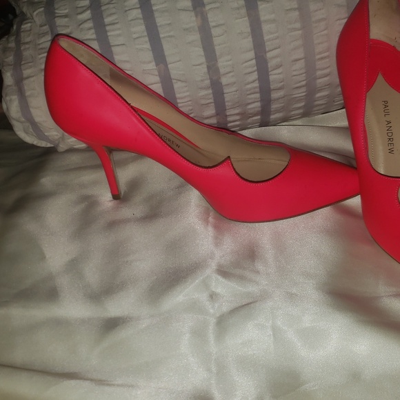 Paul Andrew Vibrant Pink Heels - Picture 1 of 4